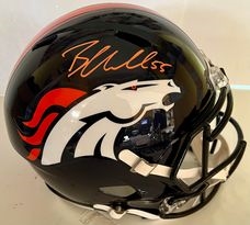 Denver Broncos Bradley Chubb Signed Full Size Replica Speed Helmet-Beckett 