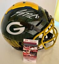 Green Bay Packers Jordy Nelson Signed Full Size F7 Flex Shutt Helmet-JSA 