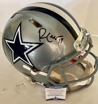 Dallas Cowboys Randall Cobb Signed Full Size Pro Helmet-Beckett
