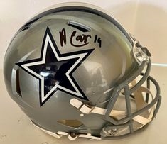 Dallas Cowboys Amari Cooper Signed Full Size Replica Helmet-Beckett