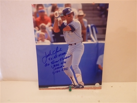 NEW YORK YANKEES JACK CLARK SIGNED 8X10 PHOTO WITH MULTIPLE INSCRIPTIONS