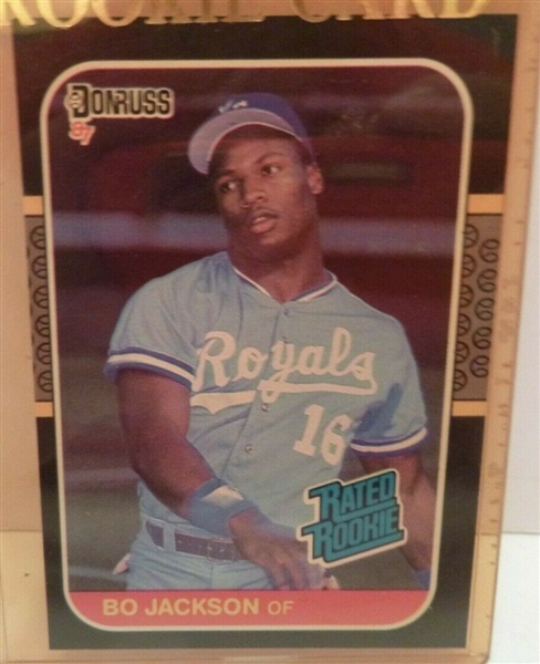 Bo Jackson 1987 Leaf Donruss Rated Rookie Card #35 RC KC Royals