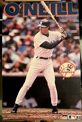 Paul ONeill New York Yankees Signed Full size poster on foam board