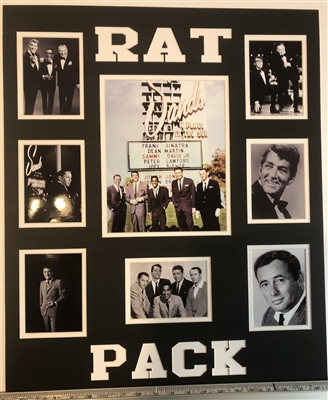 THE "RAT PACK" UNSIGNED FRAMED COLLAGE