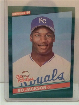 BO JACKSON 1986 Donruss The Rookies #38 Rookie Kansas City Royals RC Card