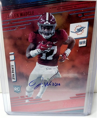 Miami Dolphins Jaylen Waddle Signed 2021 Panini Rookie Card #213