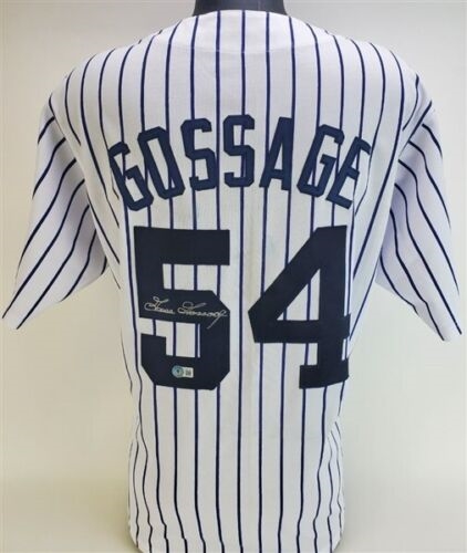 New York Yankees Goose Gossage Signed Pinstripe Jersey - Beckett