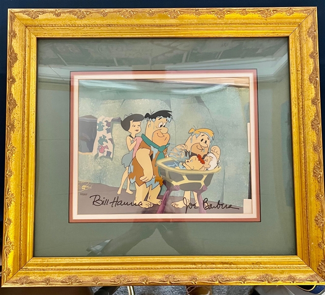 ORIGINAL HAND PAINTED LIMITED PRODUCTION CEL SIGNED BY HANNA - BARBERA FRAMED 