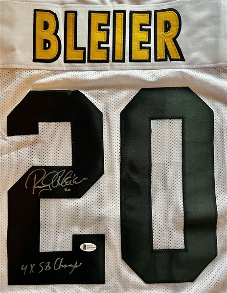 Pittsburgh Steelers Rocky Bleier Signed White Jersey - BECKETT HOLOGRAM