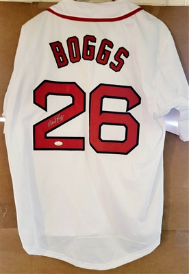 Boston Redsox Wade Boggs Signed White Jersey-JSA Cert