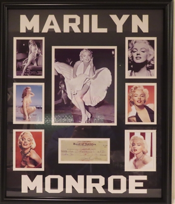 Movie Icon Marilyn Monroe Unsigned Framed Collage 22"x27" 