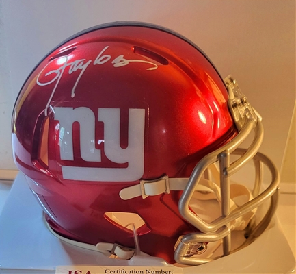 New York Giants Lawrence Taylor Signed Flash Speed Replica Mini Helmet 