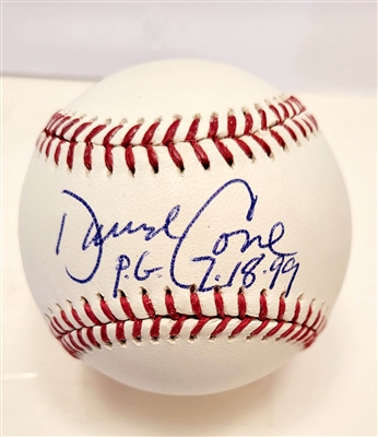 New York Yankees David Cone Signed Baseball With PG 7-18-99 Inscription