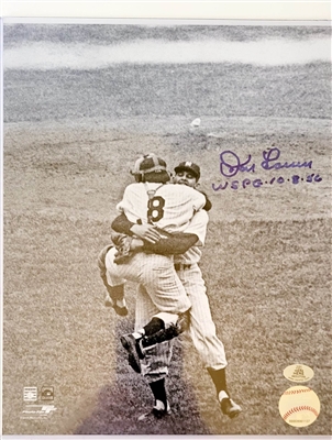 New York Yankees Don Larsen Signed B&W 8x10 Photo With PG 10-8-56 Inscription