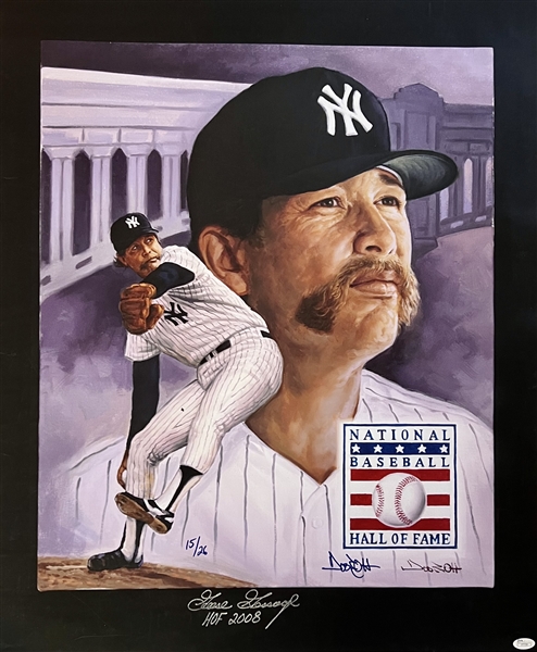 New York Yankees Goose Gossage Signed HOF 2008 Giclee Limited Edition 15/26 By Artist Doo S Oh