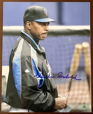 NEW YORK METS WILLIE RANDOLPH SIGNED 8X10 PHOTO