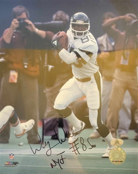 NEW YORK JETS WESLEY WALKER SIGNED 8X10 PHOTO