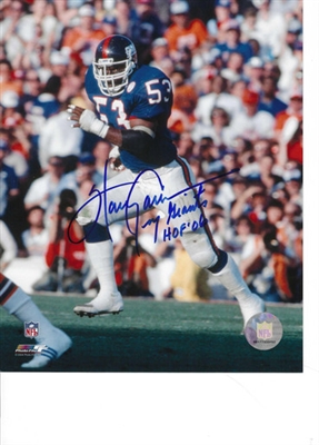 New York Giants Harry Carson Signed 8x10 Photo With the inscription HOF 06