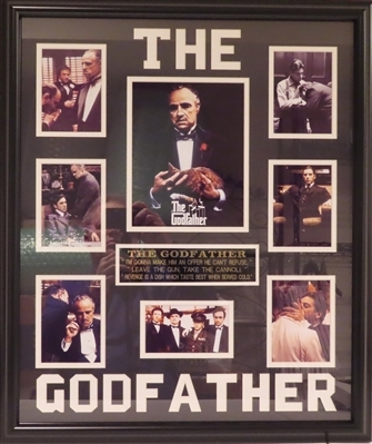 The Movie Godfather Unsigned Collage Framed 22"x 27"