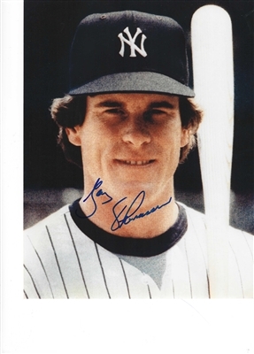 NEW YORK YANKEES GARY THOMASSON SIGNED 8X10 PHOTO