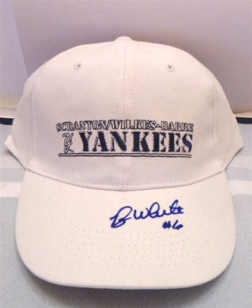 New York Yankees Roy White #6 Signed Staten /Wilkes Barre White 2011 Hat