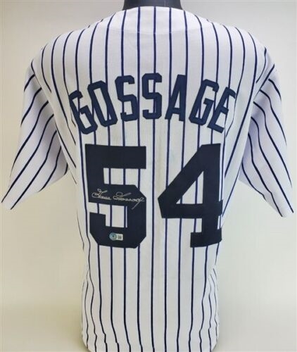 New York Yankees Goose Gossage Signed Pinstripe Custom Jersey