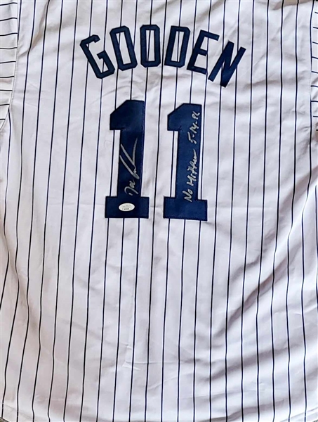 New York Yankees Dwight "Doc"Gooden Signed Pinstripe Jersey With No Hitter Inscription