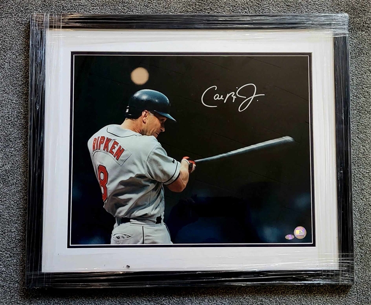 Baltimore Orioles Cal Ripken Signed 16x20 Photo Framed 