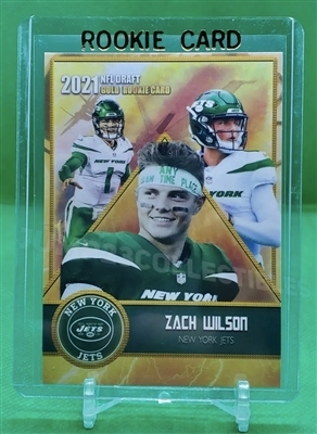 NEW YORK JETS ZACH WILSON ROOKIE GEMS ROOKIE CARD