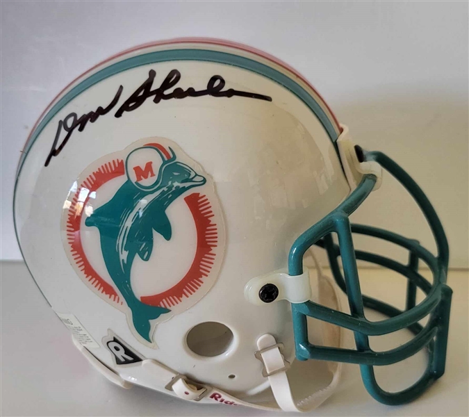 Miami Dolphins Coach Don Shula Signed Pro Mini Helmet