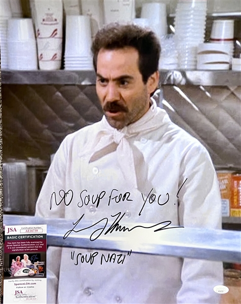 Seinfeld Larry Thomas "Soup Nazi" Signed 16x20 Photo No Soup For You -JSA 