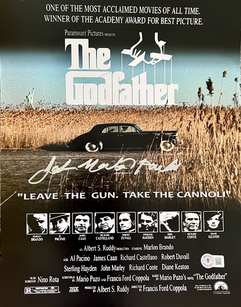 The Godfather 11x14 Photo Signed By John Martino With The Inscription Paulie -Beckett Hologram