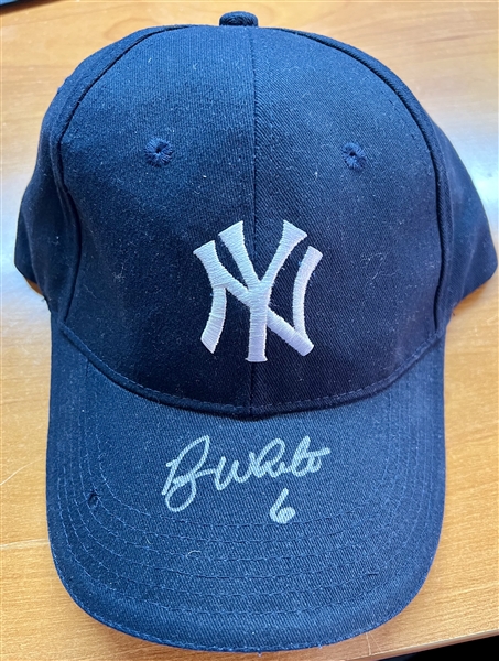 New York Yankees Roy White Signed Baseball Hat 