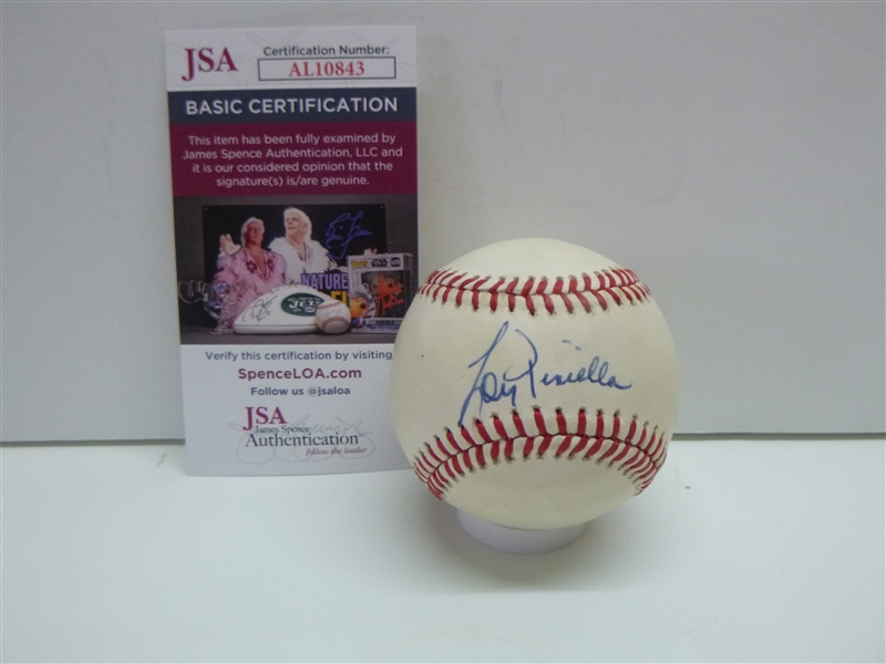 New York Yankees Lou Piniella Signed Official AL Baseball-JSA 