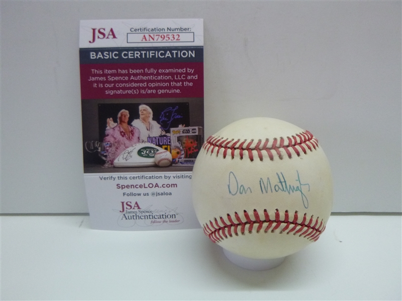 New York Yankees Don Mattingly Signed OAL Baseball-JSA 