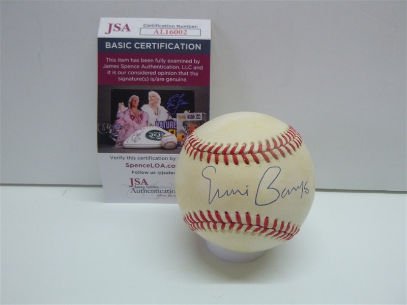 Chicago Cubs Ernie Banks Signed ONL Baseball-JSA 