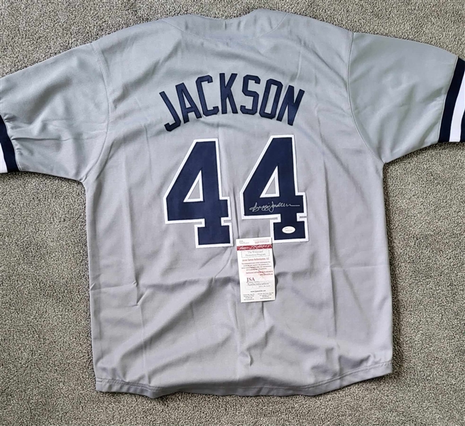 New York Yankees Reggie Jackson Signed Grey Custom MR October Jersey-JSA