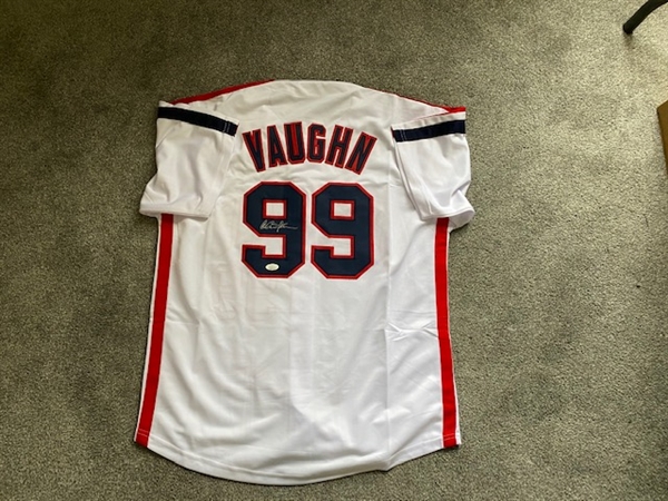 Charlie Sheen Signed White Jersey Major League Movie -JSA