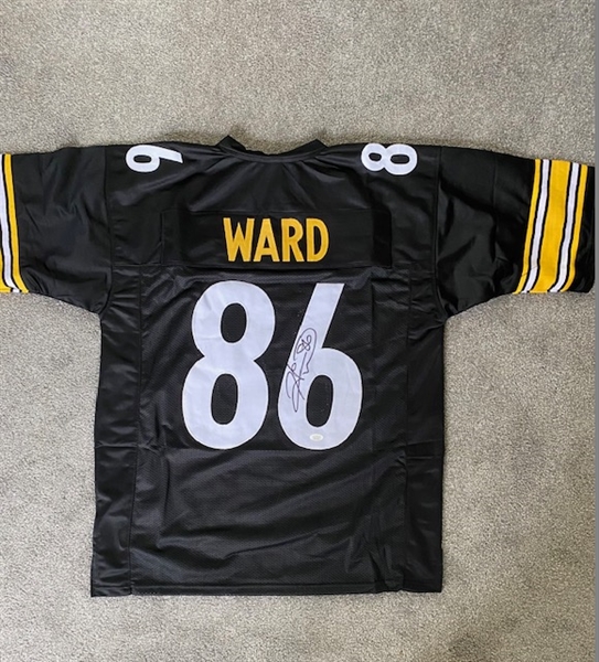 Pittsburgh Steelers Hines Ward Signed Black Jersey-JSA