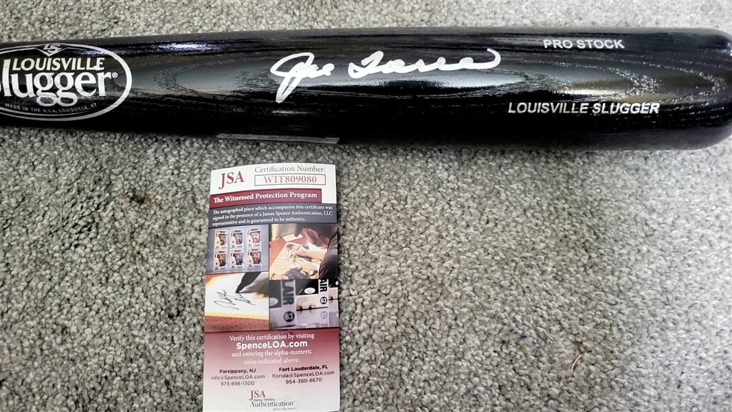 New York Yankees Joe Torre Signed Black Bat -JSA