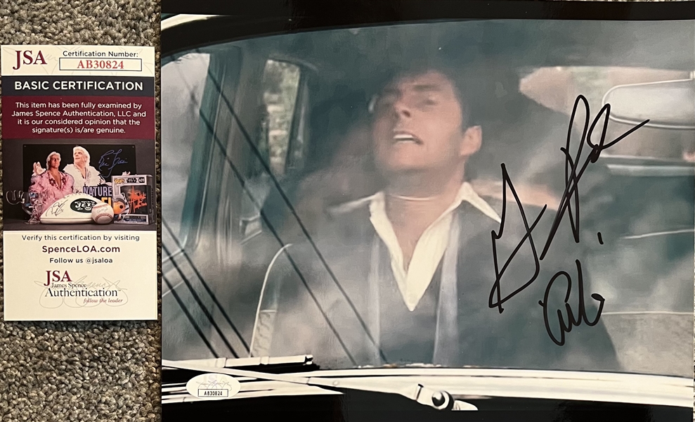 The Godfather Movie Gianni Russo Signed 8x10 Car Photo -JSA 