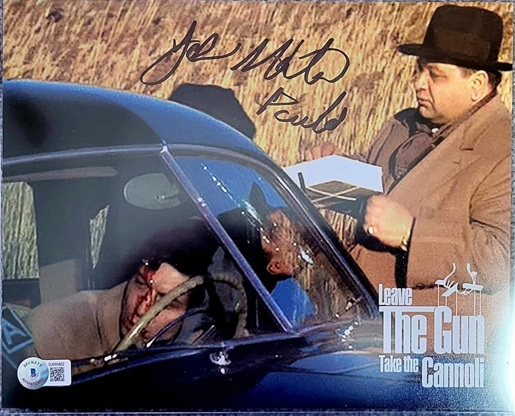 The Godfather Movie 8x10 Signed By John Martino Paulie-Beckett