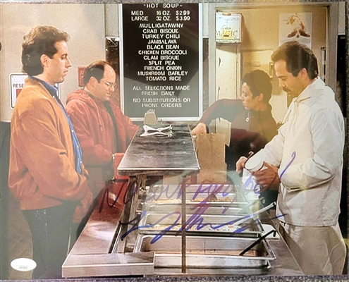 Seinfeld Larry Thomas "Soup Nazi" Signed 11x14 Photo No Soup For You -JSA 