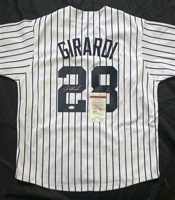 New York Yankees Joe Girardi Signed Custom Pinstripe Jersey 