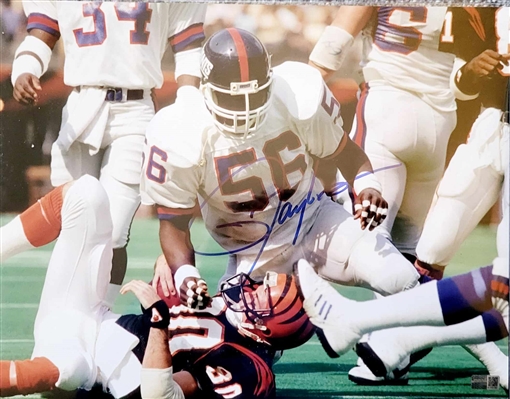 New York Giants Lawrence Taylor Signed 11x14 Photo-CX Hologram 