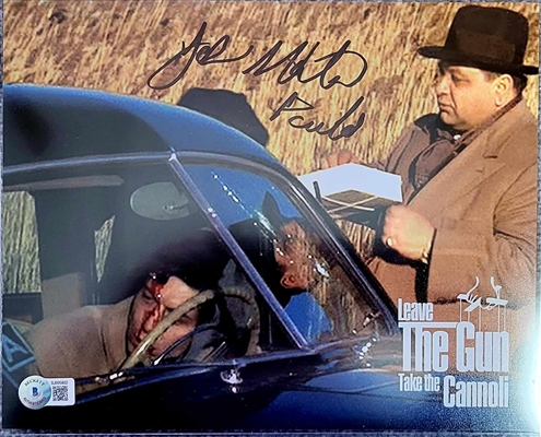 The Godfather Movie Car Scene 8x10 Signed By John Martino Paulie-Beckett