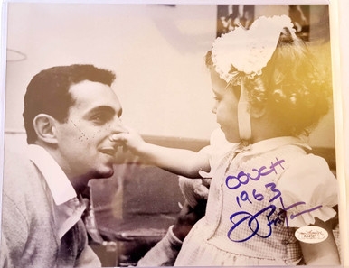 New York Yankees Joe Pepitone Signed 8x10 Photo With His Daughter Has A Inscription Oouch 1963-JSA