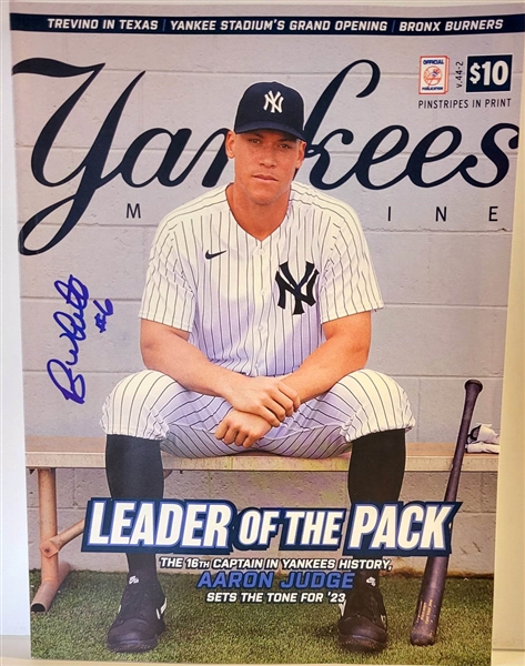 NY Yankees Signed Program by ROY WHITE 2023. Cerification by Pay it Forward.