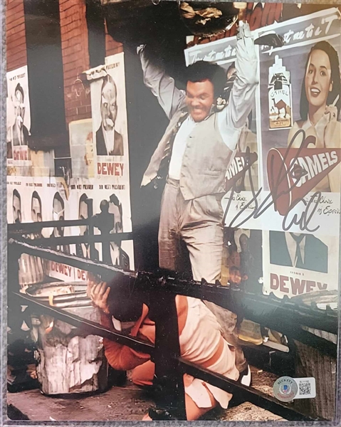 The Godfather GIANNI RUSSO "Carlo" Signed 8x10" Fight Photo. Certification by Beckett Hologram