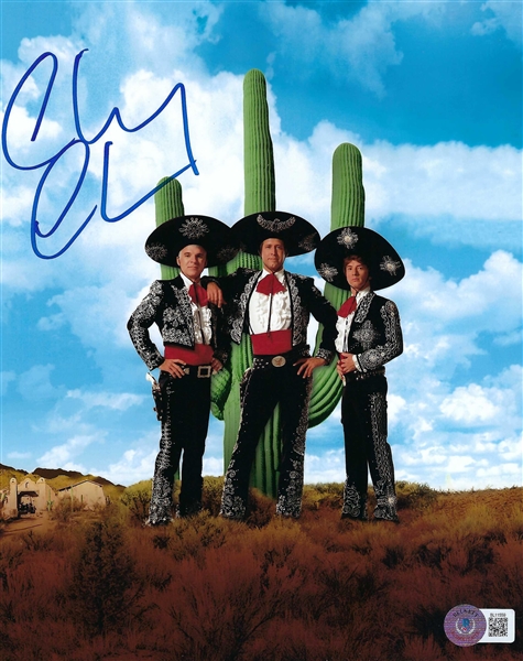 The 3 Amigos movie 8x10" photo signed by CHEVY CHASE. Certification by Beckett HologramChase